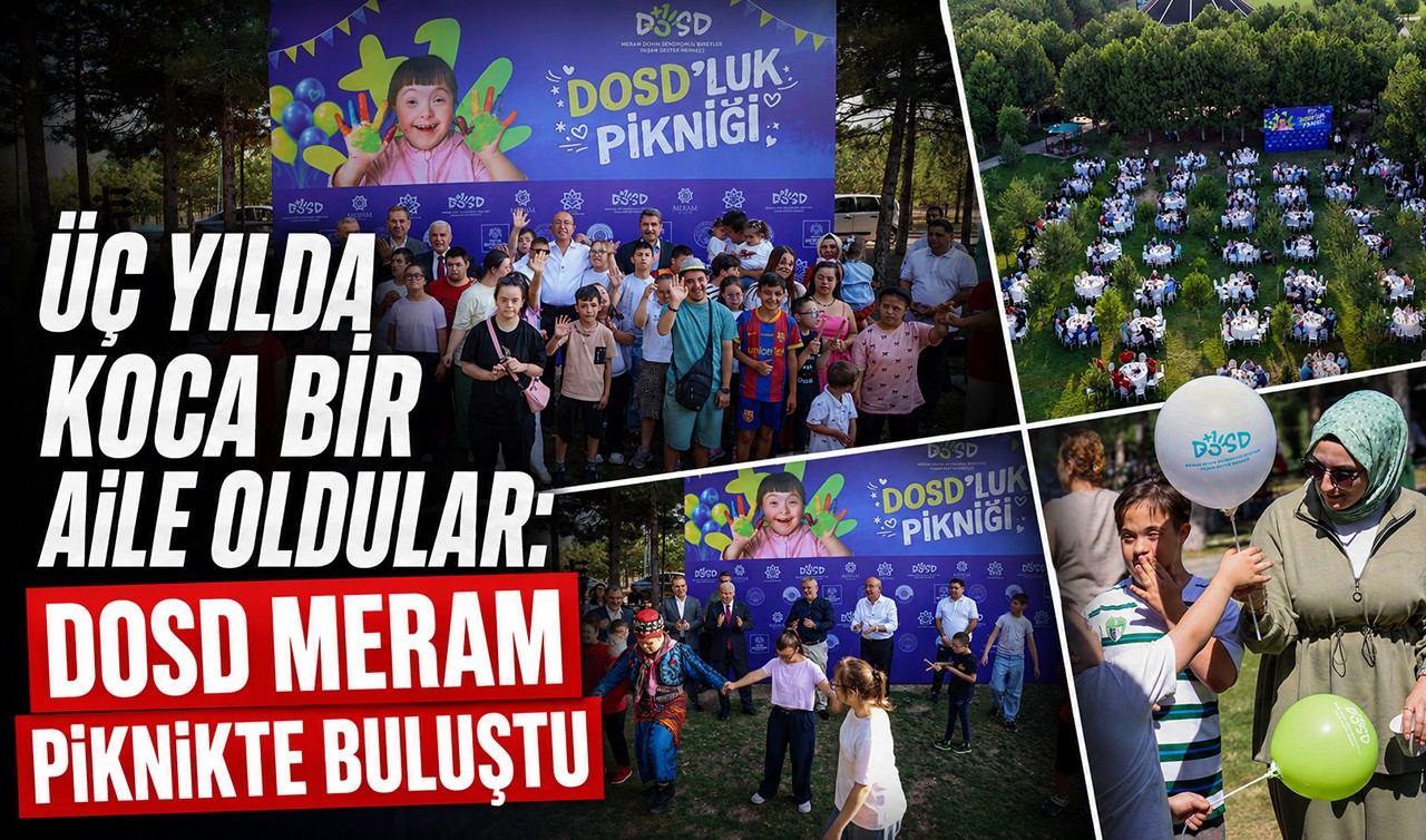 Üç yılda koca bir aile oldular: DOSD Meram piknikte buluştu