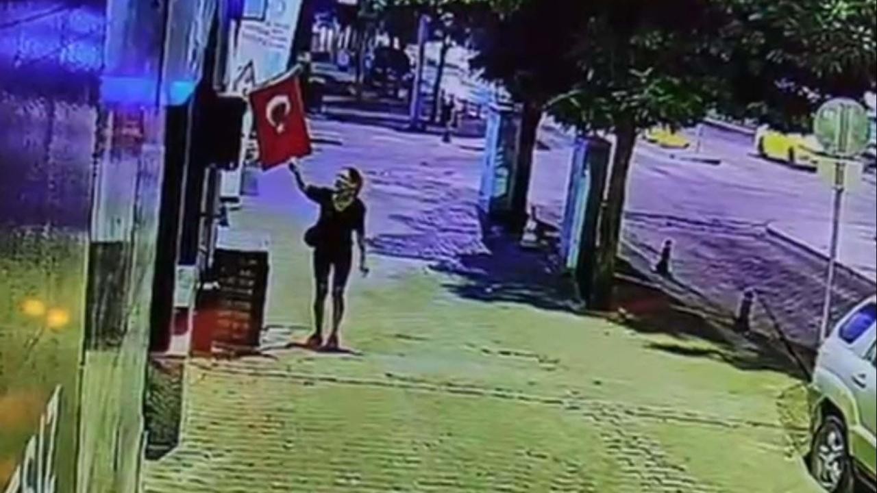 Bayrağımızı yakan şüpheli tutuklandı