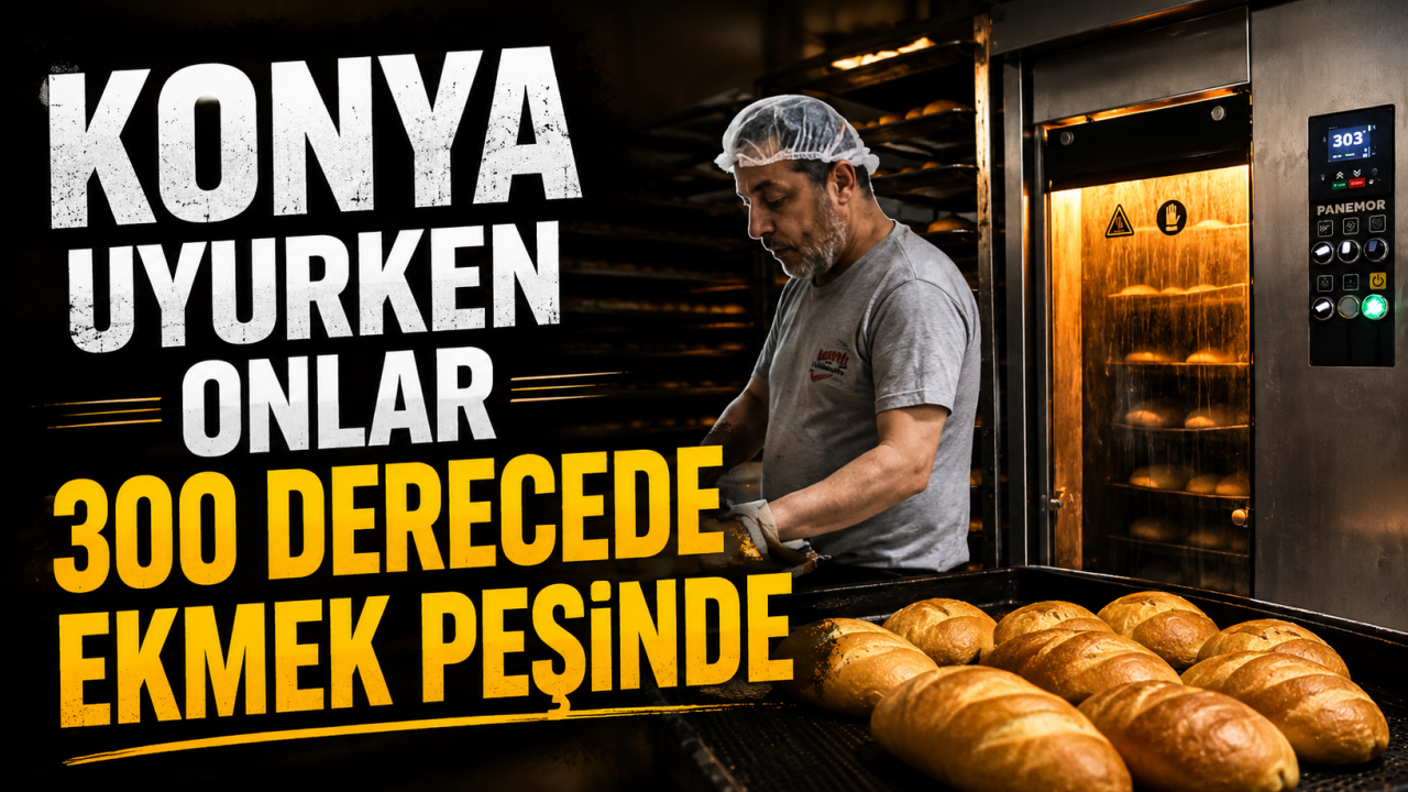 Konya uyurken onlar 300 derecede ekmek peşinde