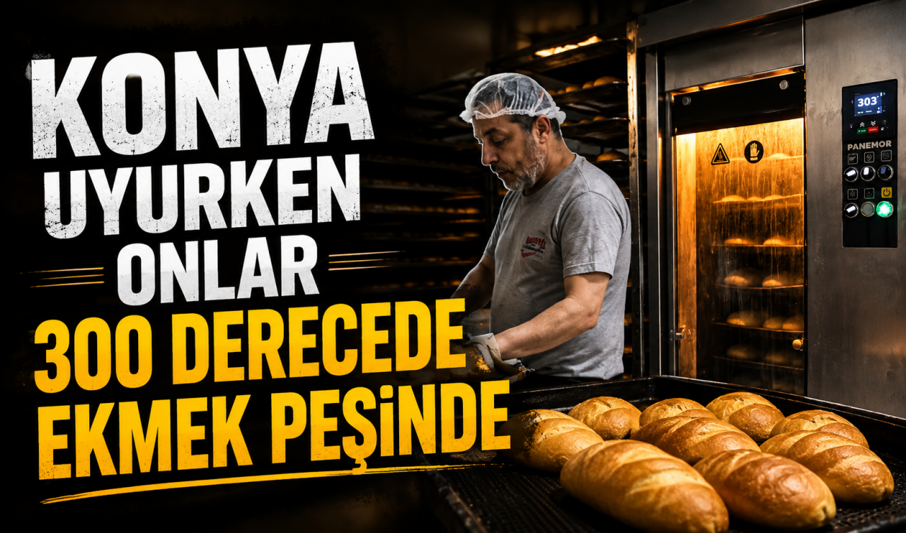 Konya uyurken onlar 300 derecede ekmek peşinde