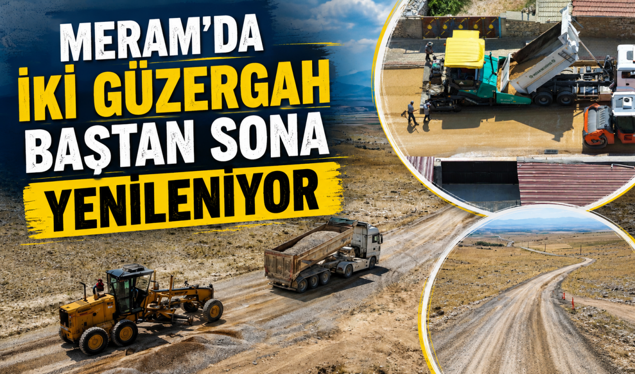 Meram’da iki güzergah baştan sona yenileniyor